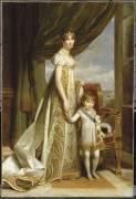Portrait d'Hortense, reine de Hollande avec le Prince royal de Hollande (François Gérard) - Muzeo.com