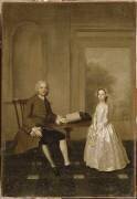 Portrait d'un homme et de sa fille (Arthur Devis) - Muzeo.com
