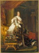 Portrait officiel de Charles X, roi de France (1757-1836) en grand costume de Sacre (François Gérard) - Muzeo.com