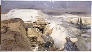 Poste de secours, Champagne 1916 (Eugène Louis Gillot) - Muzeo.com
