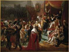 Première distribution des croix de la Légion d'Honneur en l'église des Invalides le 14 juillet 1804 (Jean-Baptiste Debret) - Muzeo.com