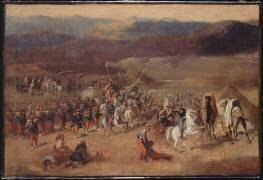 Prise de la smala d'Abd-el-Kader par le duc d'Aumale, 1843 (Horace Vernet) - Muzeo.com
