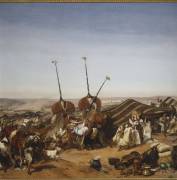Prise de la Smala d'Abd-el-Kader par le duc d'Aumale à Taguin, le 16 mai 1843 (Horace Vernet) - Muzeo.com