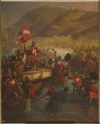 Prise de Smyrne par les chevaliers de Rhodes, le 28 octobre 1344 (Alexandre-Charles Debacq) - Muzeo.com
