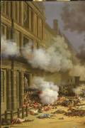 Prise du palais des Tuileries, cour du Carrousel, 10 août 1792 (Jacques Bertaux) - Muzeo.com