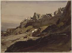 Remparts de la ville de Saint-Malo (Eugène Isabey) - Muzeo.com