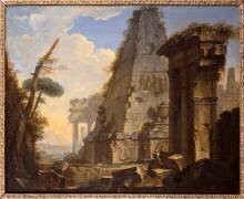 Ruines antiques avec une pyramide (Jean Nicolas Servandoni) - Muzeo.com