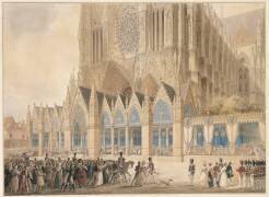 Sacre de Charles X dans l'église métropolitaine de Reims, le 29 mai 1825 (Charles Abraham Chasselat) - Muzeo.com