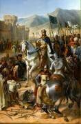 Saint-Jean d'Acre remise à Philippe-Auguste et à Richard Coeur-de-Lion, le 13 juillet 1191 (Merry-Joseph Blondel) - Muzeo.com