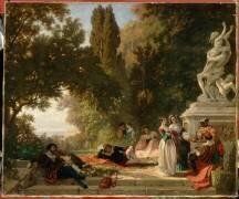 Soirée d'été en Italie (Henri Baron) - Muzeo.com