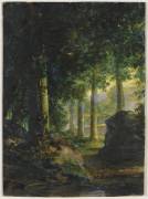 Sous-bois (Jean-Baptiste Isabey) - Muzeo.com