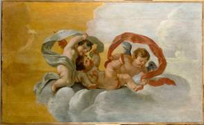 Trois amours au milieu des nuages. (anonymous) - Muzeo.com