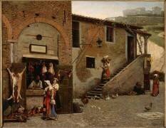 Un boucher au Transtevere à Rome (Edmond Lebel) - Muzeo.com