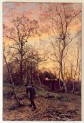 Une coupe de bois à Senlisse (forêt de Rambouillet) (Léon Germain Pelouse) - Muzeo.com