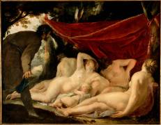 Vénus et les Grâces surprises par un mortel (Jacques Blanchard) - Muzeo.com