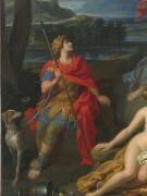 Vénus rappelée par Mars, quitte Adonis pour rejoindre l'Olympe et confie celui-ci à l'Amour (détail) (François Verdier) - Muzeo.com