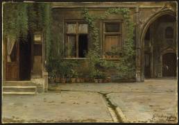 Vue de la cour de l'hôtel de Cluny (Charles d'Entraygues) - Muzeo.com