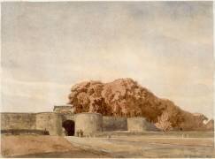 Vue de la Porte-chapelle prise de l'extérieur (Auguste Alexandre Guillaumot) - Muzeo.com