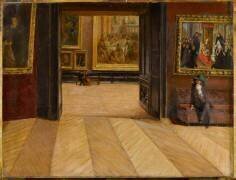 Vue de la salle Duchâtel et du Salon carré au Louvre, avant 1914 (anonymous) - Muzeo.com