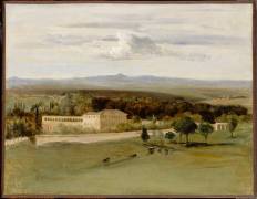 Vue de Rome : l'Orangerie de la Villa Borghese vues depuis la Villa Médicis (Edouard Cibot) - Muzeo.com