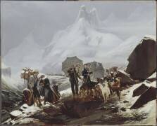 Vue de Susten (Canton d'Uri) en Suisse (Auguste-Xavier Leprince) - Muzeo.com