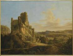 Vue du château de la Berben, possédé par la maison de Forbin, depuis Palmède (Jean-Antoine Constantin) - Muzeo.com