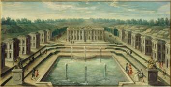 Vue du château de Marly du côté des jardins (anonymous) - Muzeo.com
