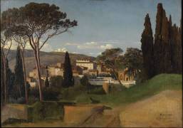Vue d'une villa romaine (Jean Achille Benouville) - Muzeo.com