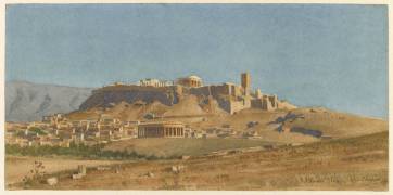 Vue générale de l'Acropole d'Athènes (Constant Moyaux) - Muzeo.com