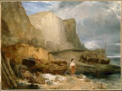 Vue prise de la côte normande (Eugène Isabey) - Muzeo.com