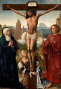 Panneau peint : la Crucifixion (anonymous) - Muzeo.com