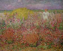 Mrs. Russell Amongst the Flowers at Belle Isle (John Peter Russell) - Muzeo.com