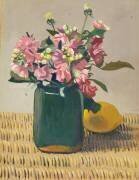 A Bouquet of Flowers and a Lemon (Félix Vallotton) - Muzeo.com