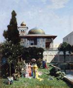 A Corner in the Garden of the Harem (Alberto Pasini) - Muzeo.com