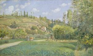 A Cowherd at Valhermeil (Camille Pissarro) - Muzeo.com