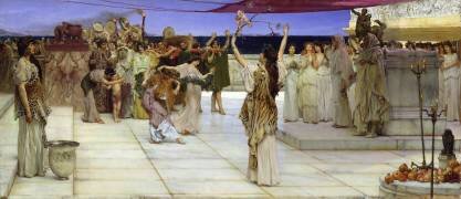 A Dedication to Bacchus (Lawrence Alma-Tadema) - Muzeo.com