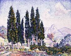 A Garden at Saint-Paul (Paul Signac) - Muzeo.com