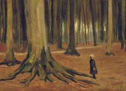 A Girl in a Wood (Vincent van Gogh) - Muzeo.com