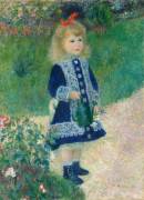 A Girl with a Watering Can (Auguste Renoir) - Muzeo.com