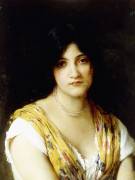 A Mediterranean Beauty (Eugene Von Blaas) - Muzeo.com