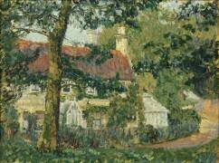 A Red-Roofed Cottage (Spencer Frederick Gore) - Muzeo.com