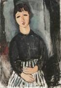 A Servant in a Striped Apron (Amedeo Modigliani) - Muzeo.com