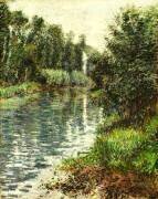 A Small Branch of the Seine at Argenteuil (Gustave Caillebotte) - Muzeo.com