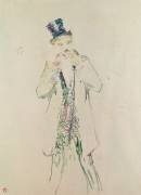 A Standing Gentleman Lighting his Cigar (Henri de Toulouse-Lautrec) - Muzeo.com