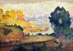 A View of Menton (Henri-Edmond Cross) - Muzeo.com