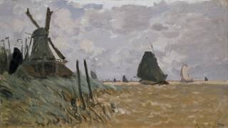 A Windmill near Zaandam (Claude Monet) - Muzeo.com