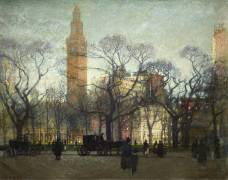Afternoon Madison Square (Paul Cornoyer) - Muzeo.com