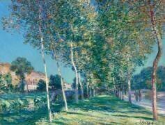Allée de peupliers aux environs de Moret-sur-Loing (Alfred Sisley) - Muzeo.com
