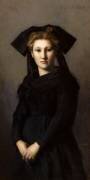 Alsace. She is Waiting (Jean-Jacques Henner) - Muzeo.com
