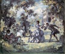 Amorous Scene (Charles Francois Prosper...) - Muzeo.com